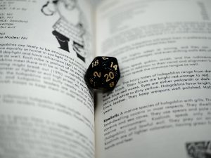 D20 On Open Book