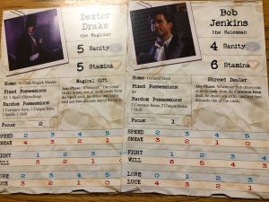 Arkham Horror Character Cards