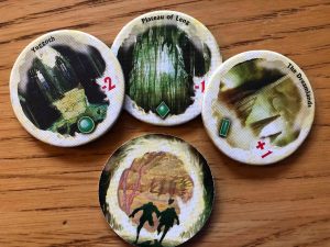 Arkham Horror tokens: Opens Gates and Explored Tokens