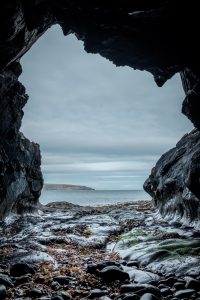 Cave Overlooking the Ocean